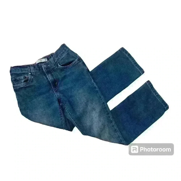 Levi's Jeans Slim Size 7 Reg Blue Non-adjustable Waist A0008 - Picture 2 of 6